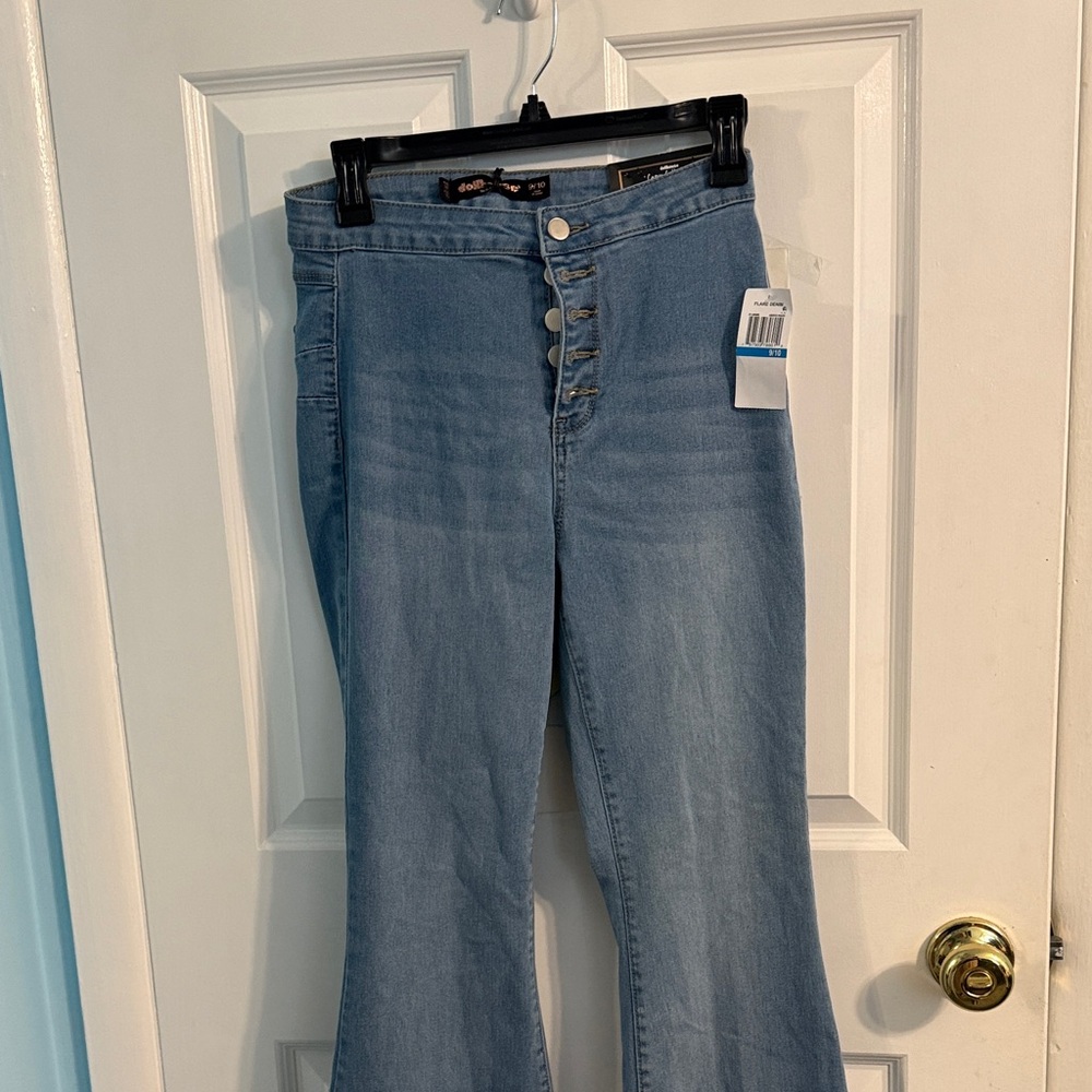 Dollhouse Denim Blue Wide Leg Jeans